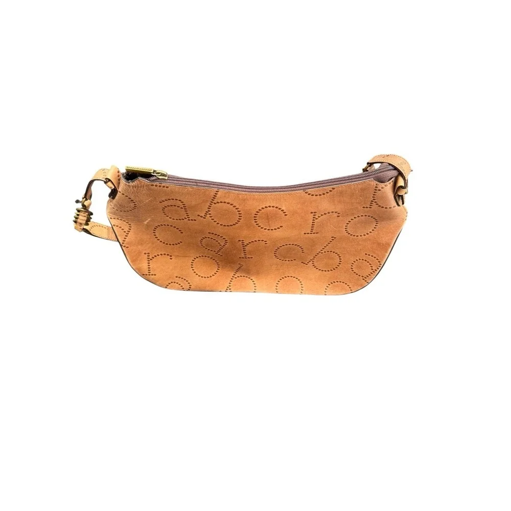 Roccobarocco Shoulder Bag Womens Medium‎ Camel Excellent Vintage Leather